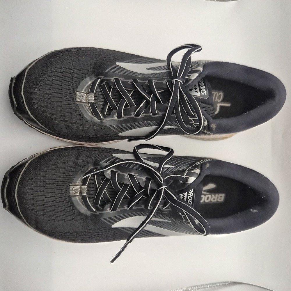 Brooks Ghost 10 Men's Running Shoes Black/Silver Size 10 D - Picture 2 of 9